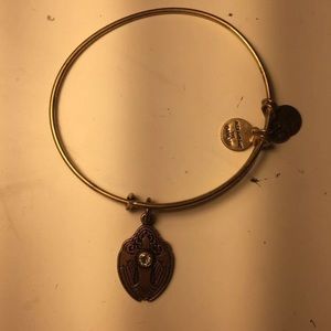 Alex and Ani Gold Crystal Dove Bracelet